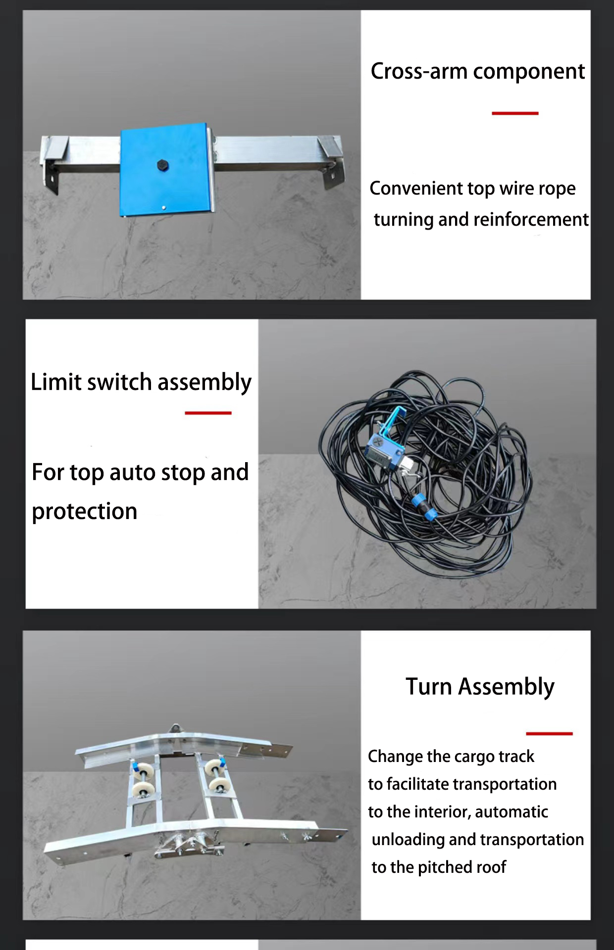 19 Meters Install Solar Panel Lifting Elevator Hoist Electric Aluminum Ladder Solar Panel Lift