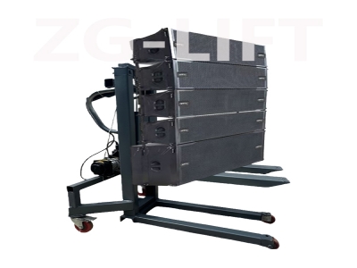 Sound System Equipment load lifter electric forklift stacker for loading lighting box