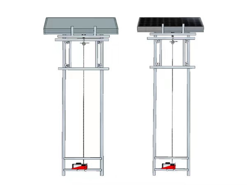 Customized 12M 18M Solar Panel Roof Lifting Equipment Aluminum Ladder Scaffolding Lift for PV Plate